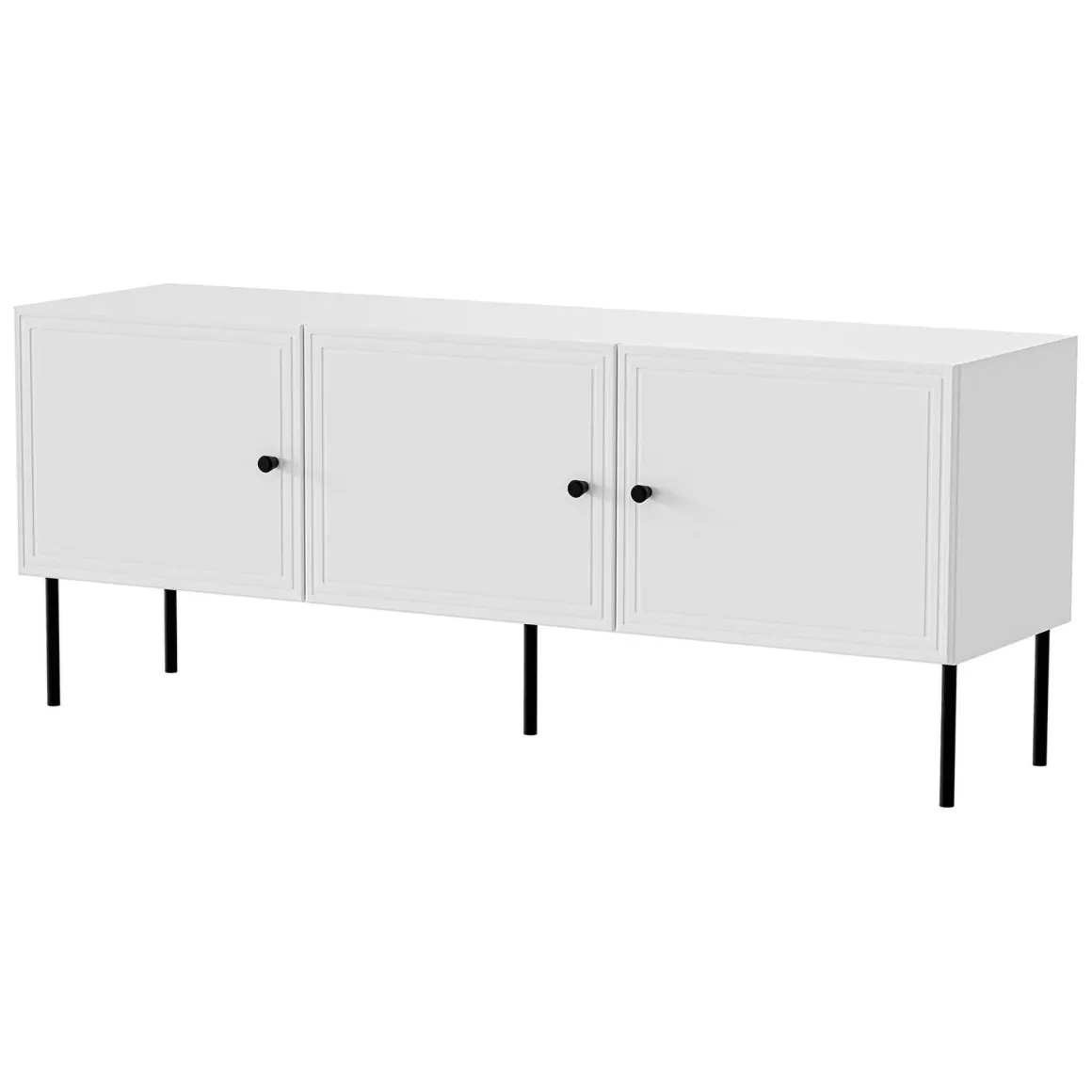 Porta TV bianco 151x40x60h cm 3 ante - Sarzana