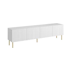 Mobili Porta Tv > Dmora Porta TV 200x42x52h cm 4 ante - Varenna Bianco