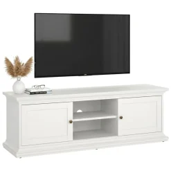Mobili Porta Tv > Dmora Porta TV 149x41x50h cm 2 ante - Ziba Bianco