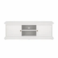 Mobili Porta Tv > Dmora Porta TV 149x41x50h cm 2 ante - Ziba Bianco