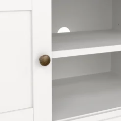 Mobili Porta Tv > Dmora Porta TV 149x41x50h cm 2 ante - Ziba Bianco