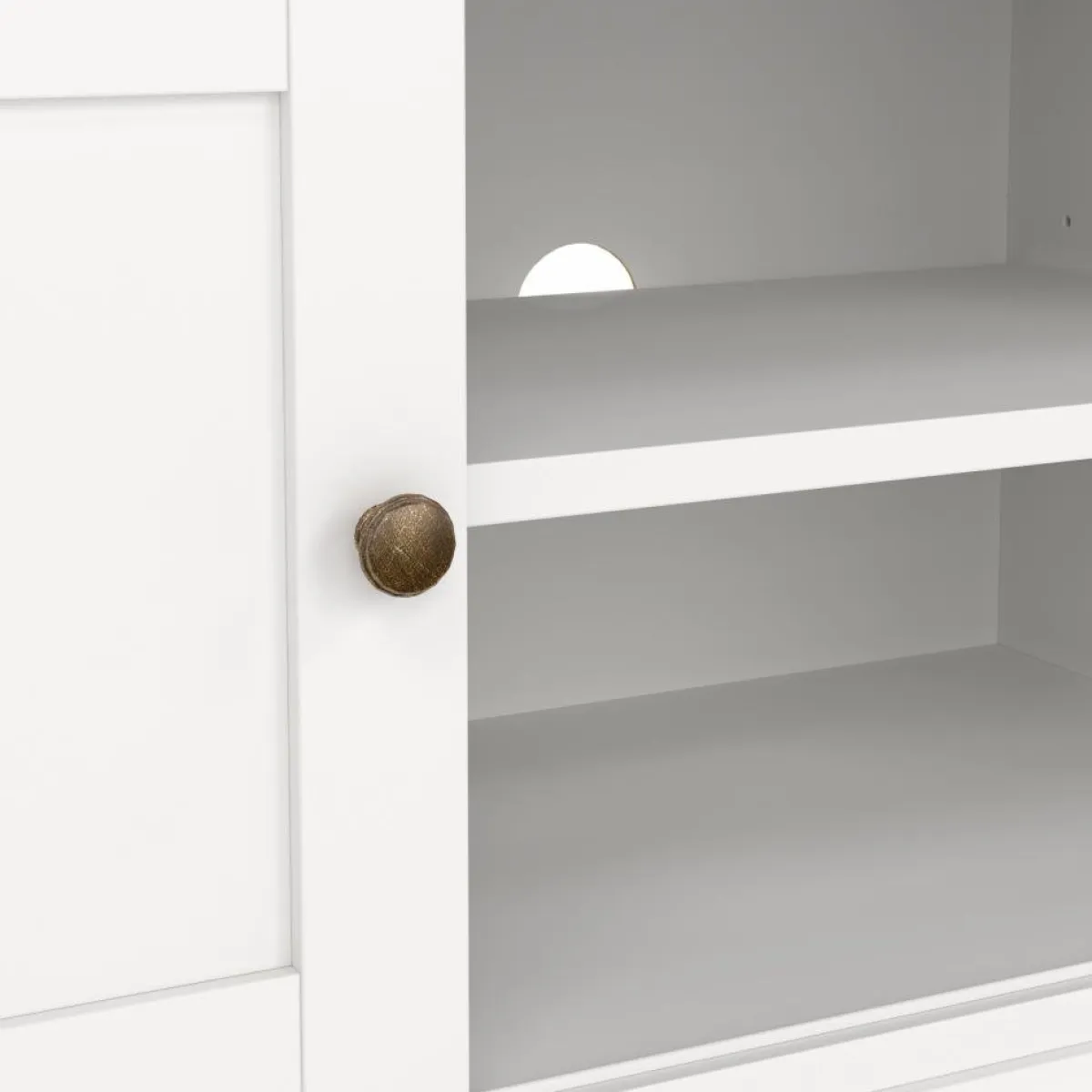 Mobili Porta Tv > Dmora Porta TV 149x41x50h cm 2 ante - Ziba Bianco