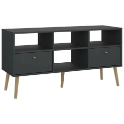 Mobili Porta Tv > Dmora Porta TV 117x39x60h cm in legno - Conte Grigio