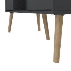 Mobili Porta Tv > Dmora Porta TV 117x39x60h cm in legno - Conte Grigio
