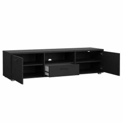 Mobili Porta Tv > Dmora Porta TV 147x39x38h cm 2 ante e 1 cassetto - Charo Nero