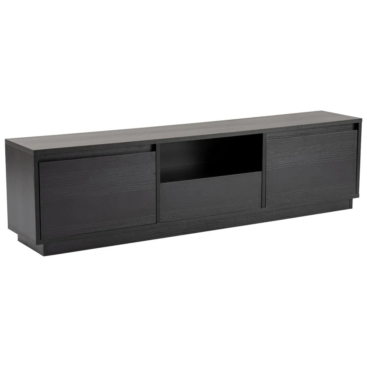 Mobili Porta Tv > Dmora Porta TV 160x29x42h cm 3 ante - Morrigan Nero