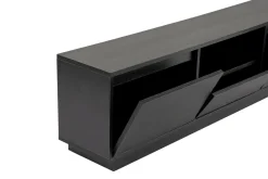 Mobili Porta Tv > Dmora Porta TV 160x29x42h cm 3 ante - Morrigan Nero