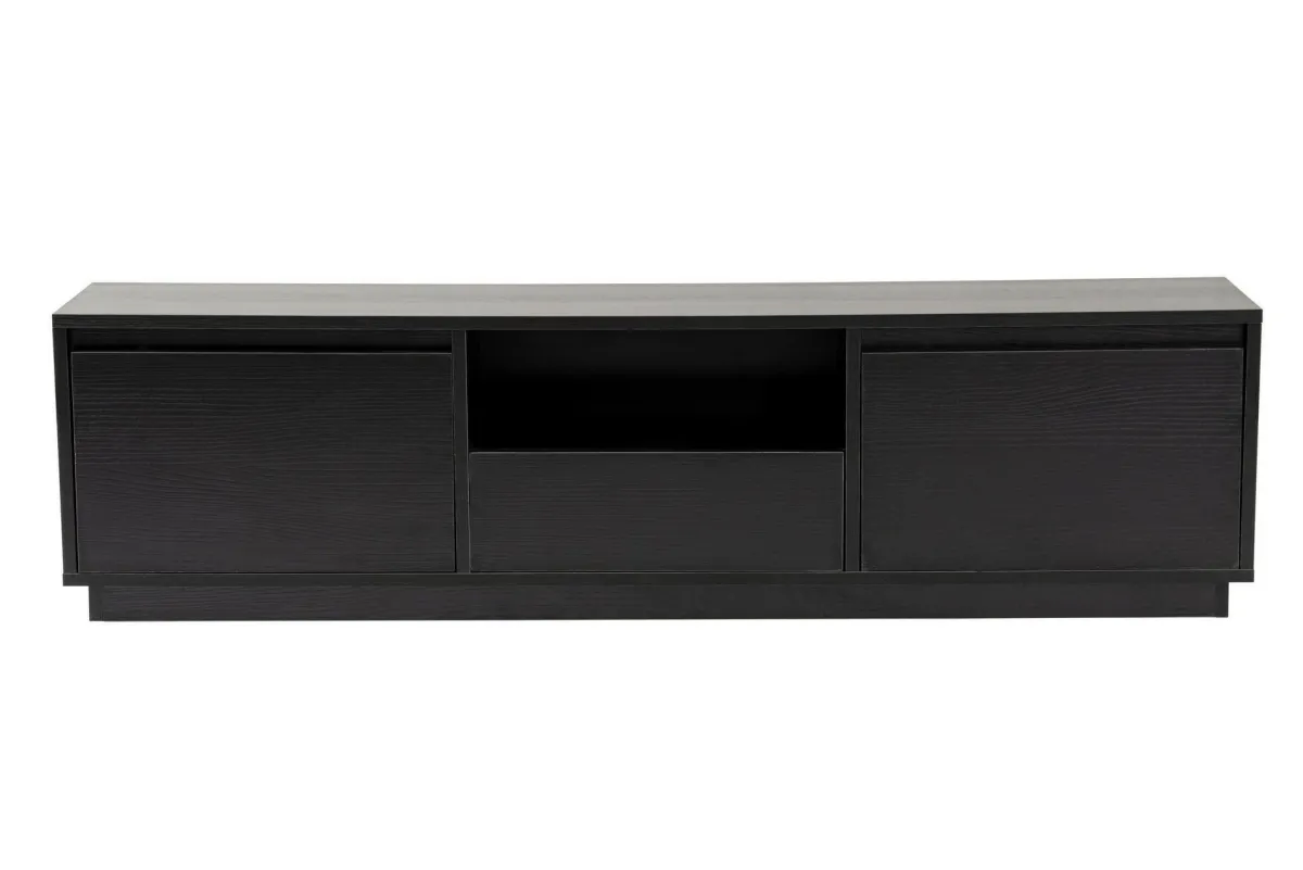 Mobili Porta Tv > Dmora Porta TV 160x29x42h cm 3 ante - Morrigan Nero