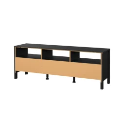 Mobili Porta Tv > Dmora Porta TV 151x38x54h cm in legno - Astana Nero