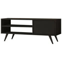 Porta TV nero 110x40x44h cm in legno - HuLanqi