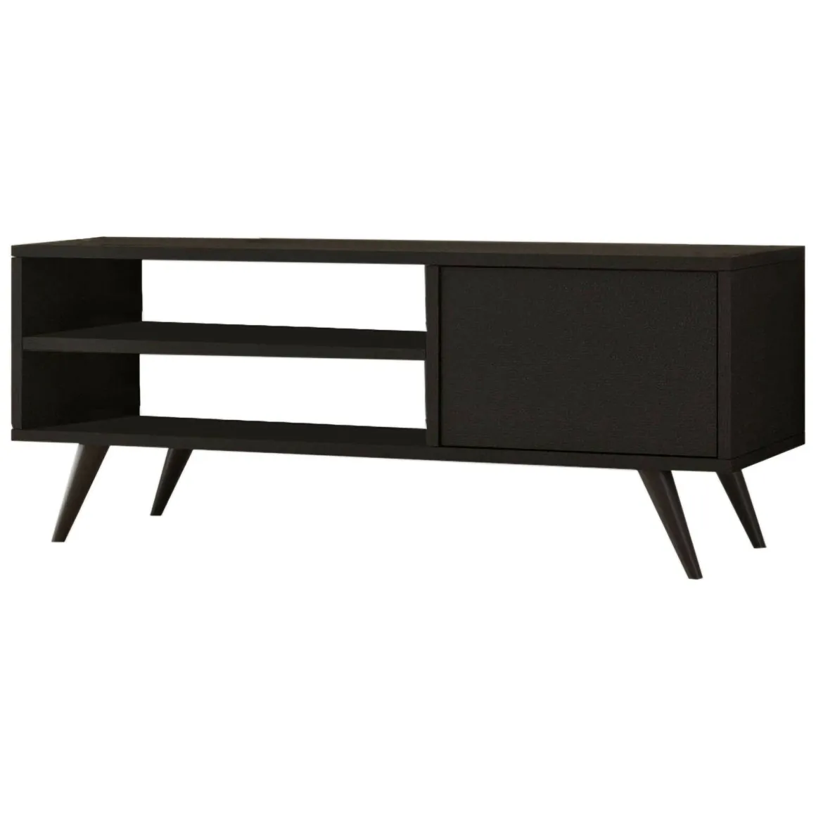 Porta TV nero 110x40x44h cm in legno - HuLanqi