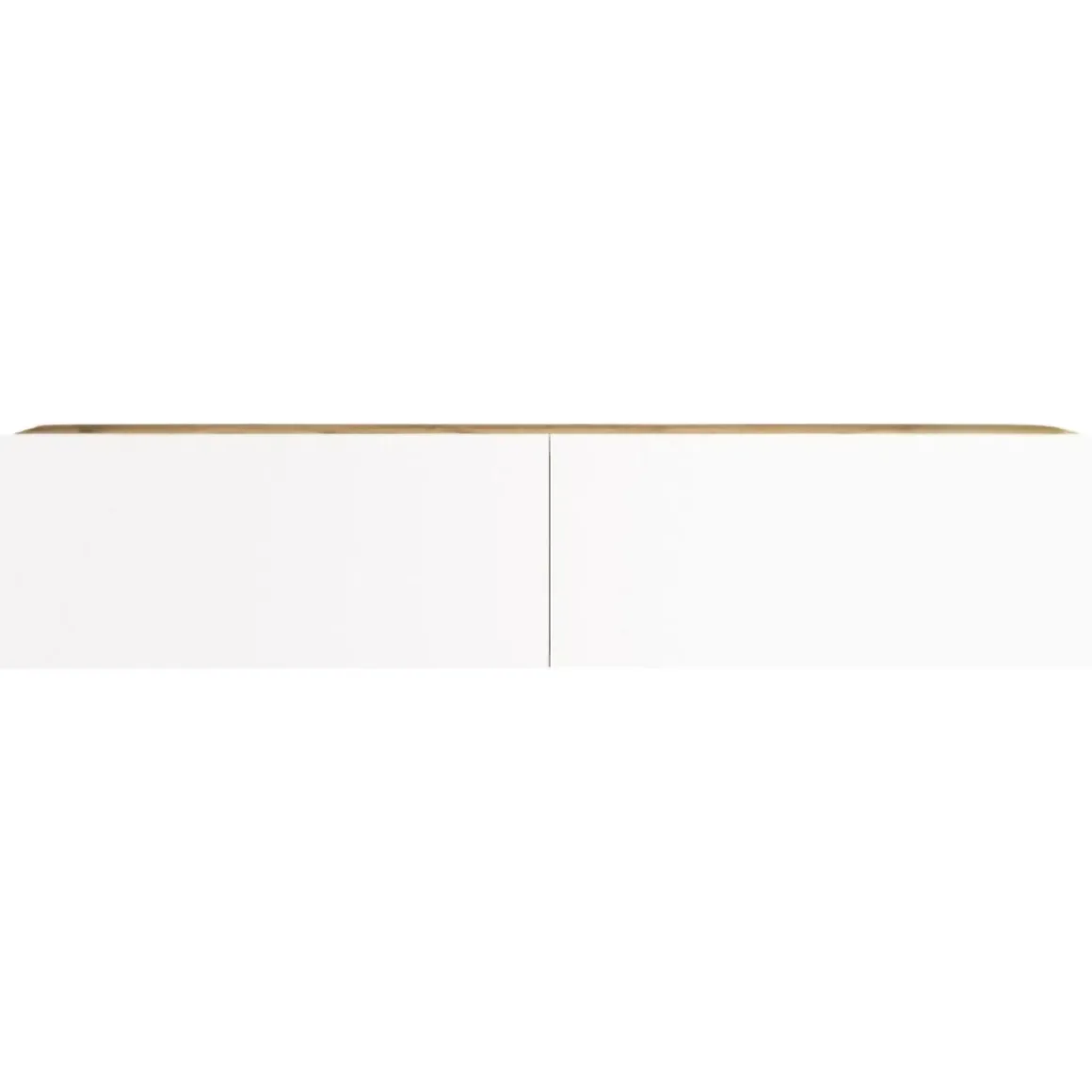 Mobili Porta Tv|Salotto > Dmora Porta TV quercia e bianco 140x43x64h cm 2 ante - Bailu Bianco, Marrone Quercia