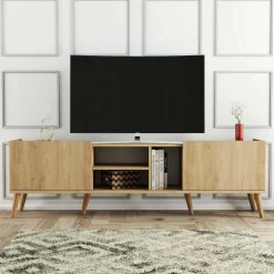 Porta TV quercia 180x34x52h cm 2 ante - Alberona