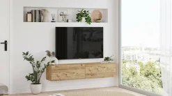 Porta TV quercia 140x31x29h cm 2 ante - Diaspro