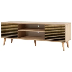 Porta TV quercia 140x40x50h cm 2 ante - Enrica