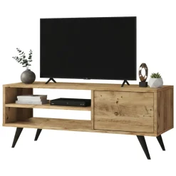 Salotto > Dmora Porta TV quercia 110x40x44h cm 2 ante - Max Marrone Quercia