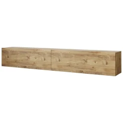 Mobili Porta Tv|Salotto > Dmora Porta TV quercia 180x31x29h cm 2 ante - Pavone Marrone Quercia