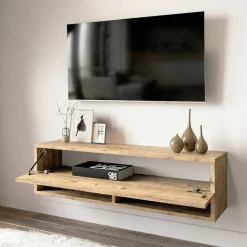 Porta TV quercia 100x31x29h cm in legno - Iva