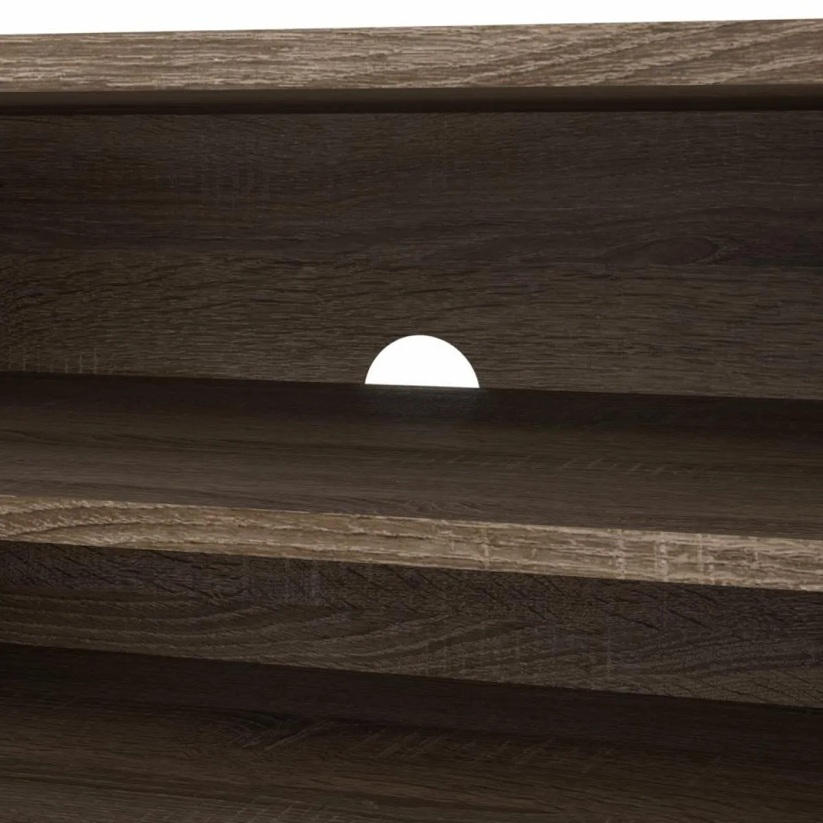 Mobili Porta Tv > Dmora Porta TV rovere 172x39x33h cm 3 ante - Ammiro Marrone Rovere