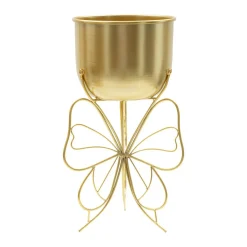 Oggettistica|Vasi > Dmora Portavasi Monti, , 22x22 h40 cm Oro