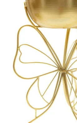 Oggettistica|Vasi > Dmora Portavasi Monti, , 22x22 h40 cm Oro