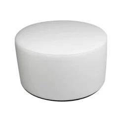 Pouf cilindrico bianco 79x79x42h cm - Anacapri