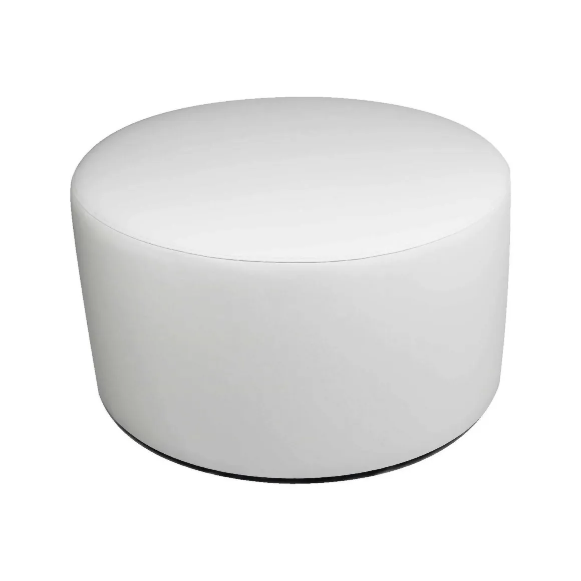Pouf cilindrico bianco 79x79x42h cm - Anacapri