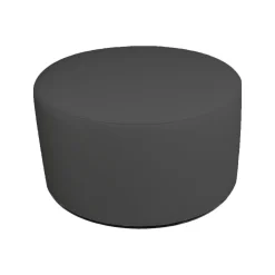 Pouf cilindrico grigio scuro 79x79x42h cm - Anacapri