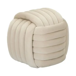 Pouf > Dmora Pouf cubico crema 45x45x45h cm - Bozzente Bianco Crema