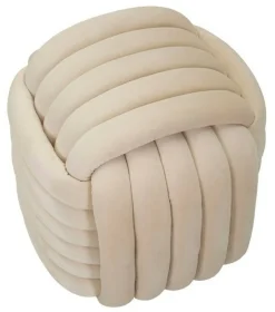 Pouf > Dmora Pouf cubico crema 45x45x45h cm - Bozzente Bianco Crema