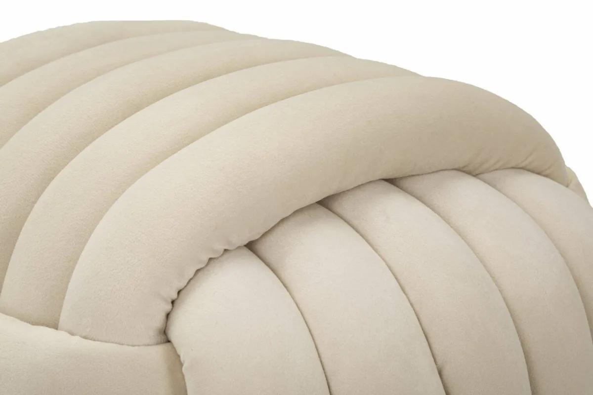 Pouf > Dmora Pouf cubico crema 45x45x45h cm - Bozzente Bianco Crema
