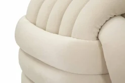 Pouf > Dmora Pouf cubico crema 45x45x45h cm - Bozzente Bianco Crema