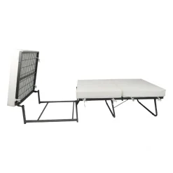 Pouf cubico grigio 78x78x45h cm - letto Arno
