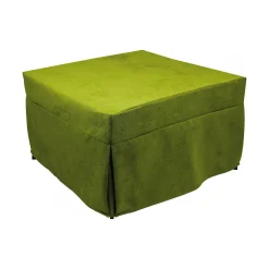 Pouf > Dmora Pouf cubico 78x78x45h cm - letto Arno Verde