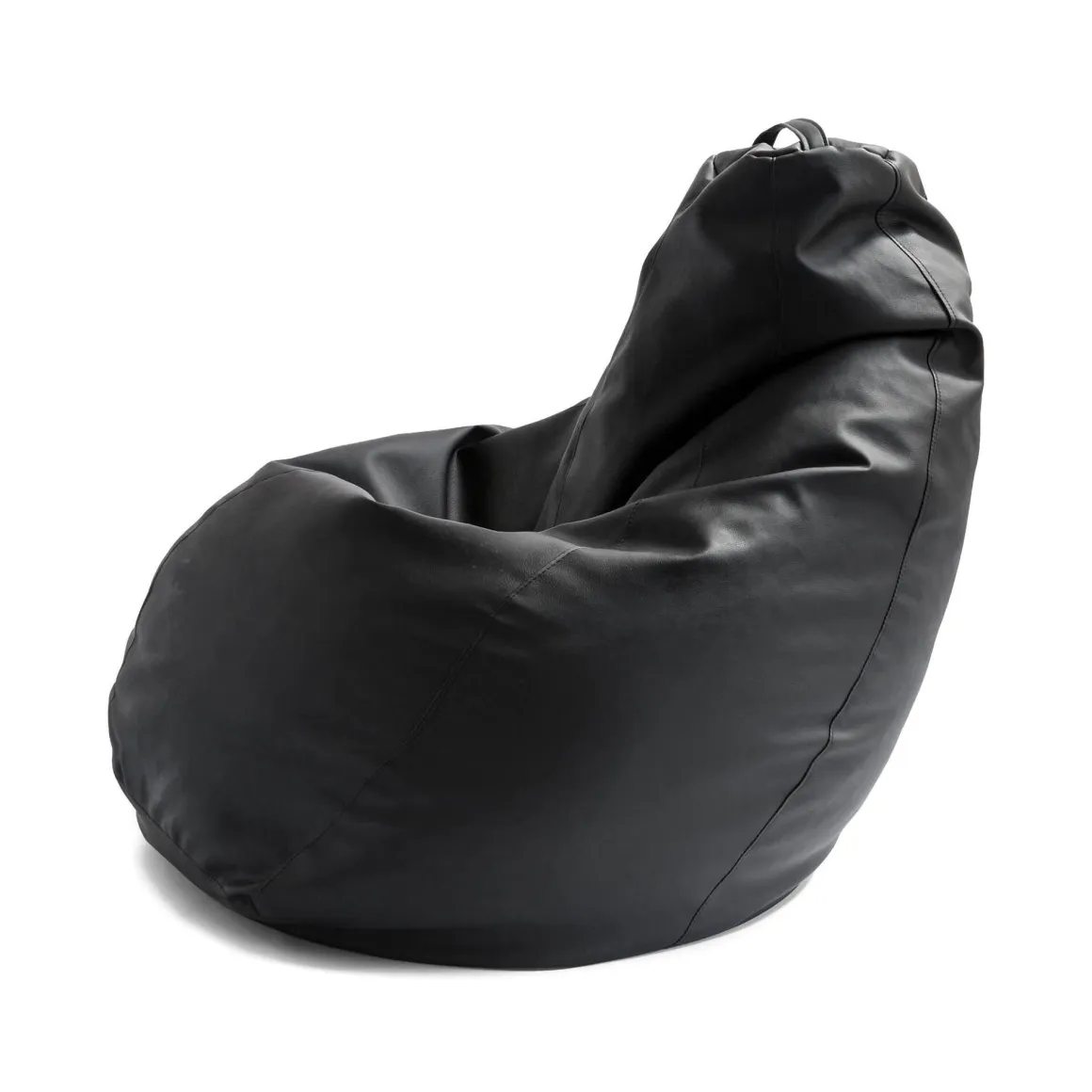 Pouf ergonomico sacco nero peòòe 70x70x110h cm - Asino