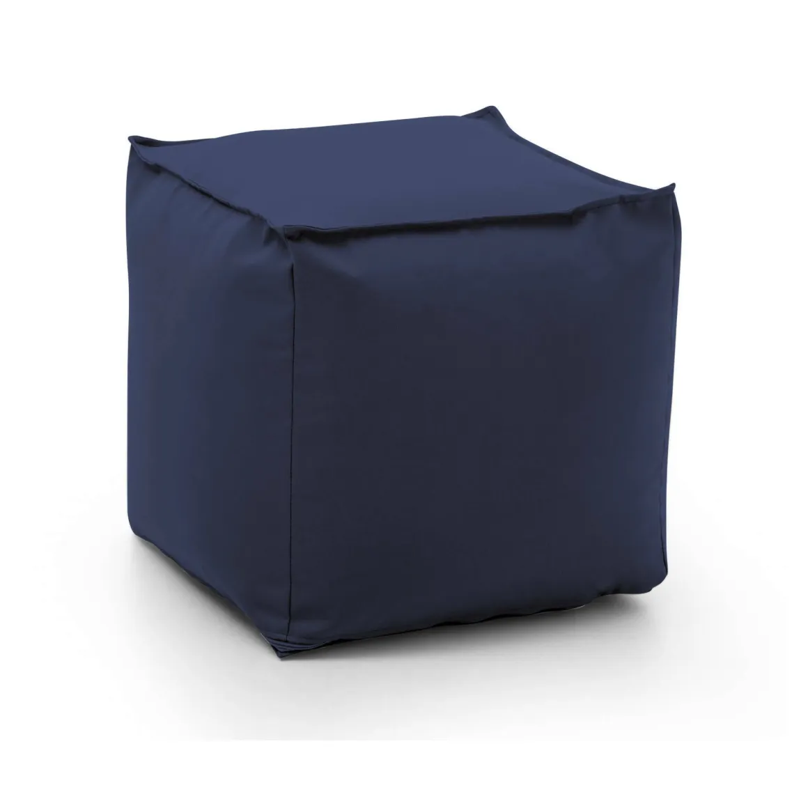 Pouf quadrato blu 45x45x45h cm - Aron