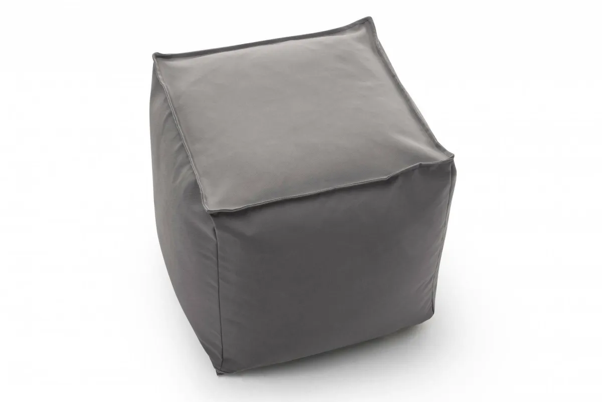 Salotto|Pouf > Dmora Pouf quadrato 45x45x45h cm - Aron Grigio