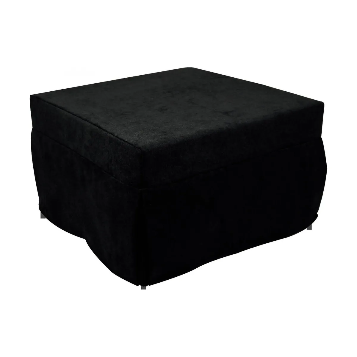 Pouf > Dmora Pouf quadrato 78x78x45h cm - letto Arno Nero