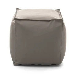 Salotto|Pouf > Dmora Pouf quadrato tortora 45x45x45h cm - Aron Grigio Tortora