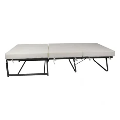 Pouf quadrato tortora 78x78x45h cm - letto Arno