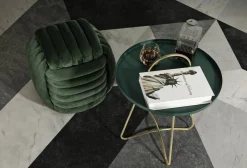 Pouf > Dmora Pouf quadrato 45x45x45h cm - Bozzente Verde