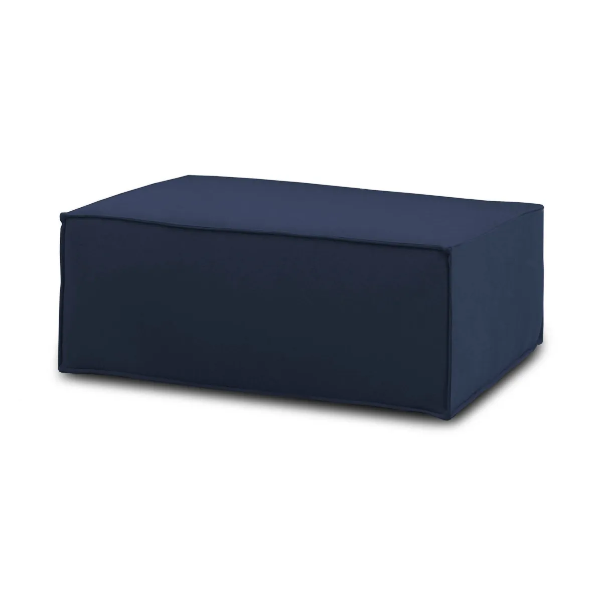 Salotto|Pouf > Dmora Pouf rettangolare 100x70x43h cm - Assisi Blu
