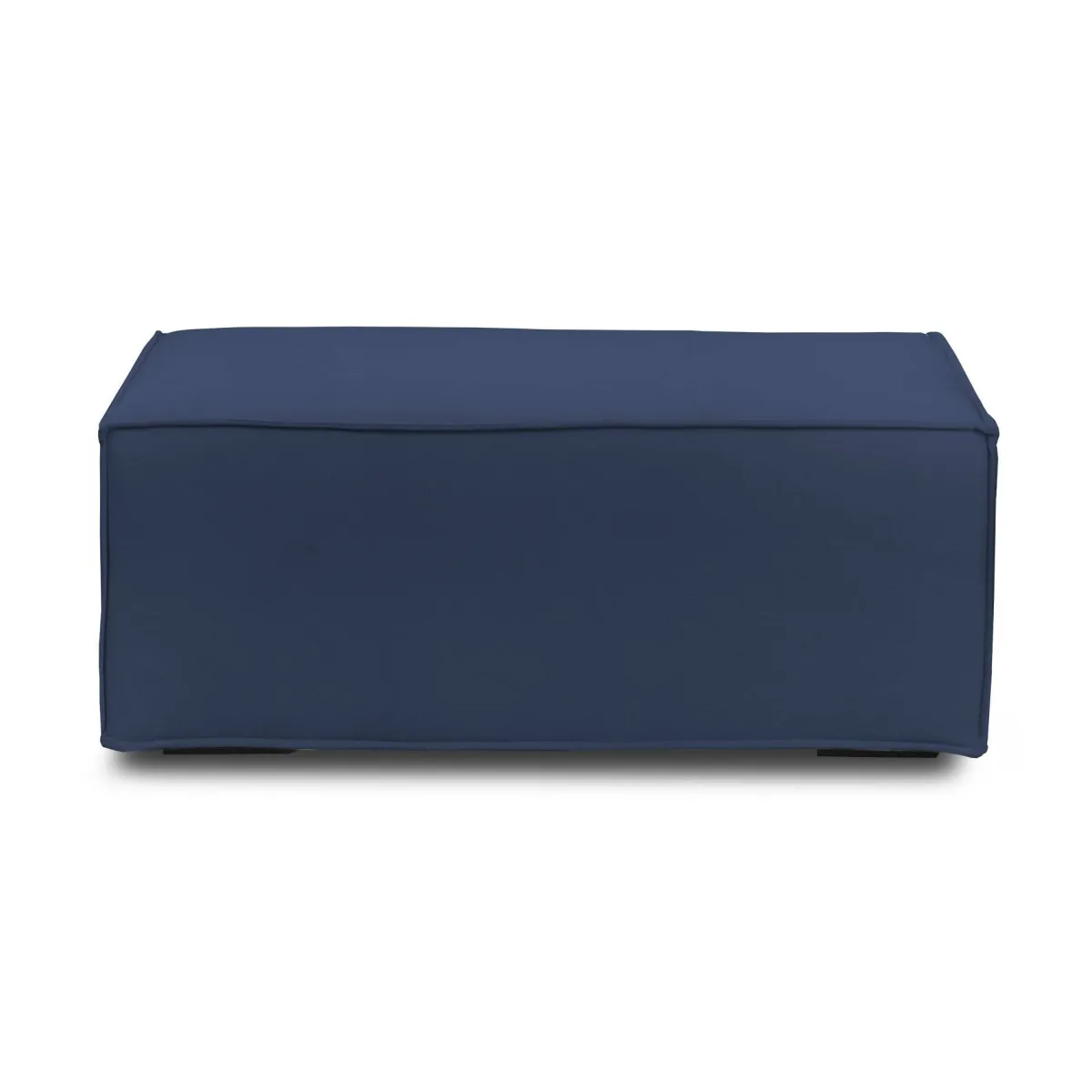 Salotto|Pouf > Dmora Pouf rettangolare 100x70x43h cm - Assisi Blu