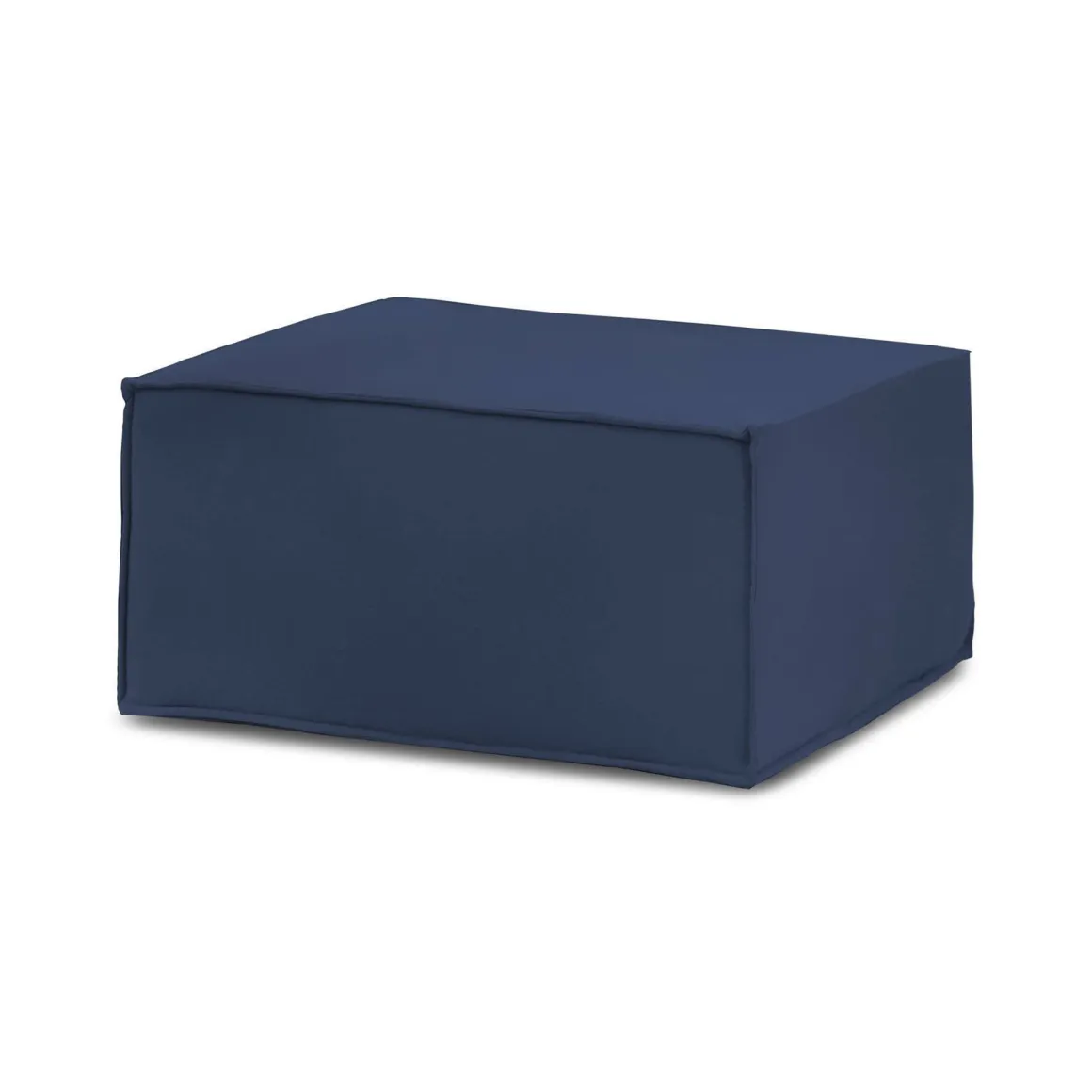 Pouf rettangolare blu 80x70x43h cm - Avolasca