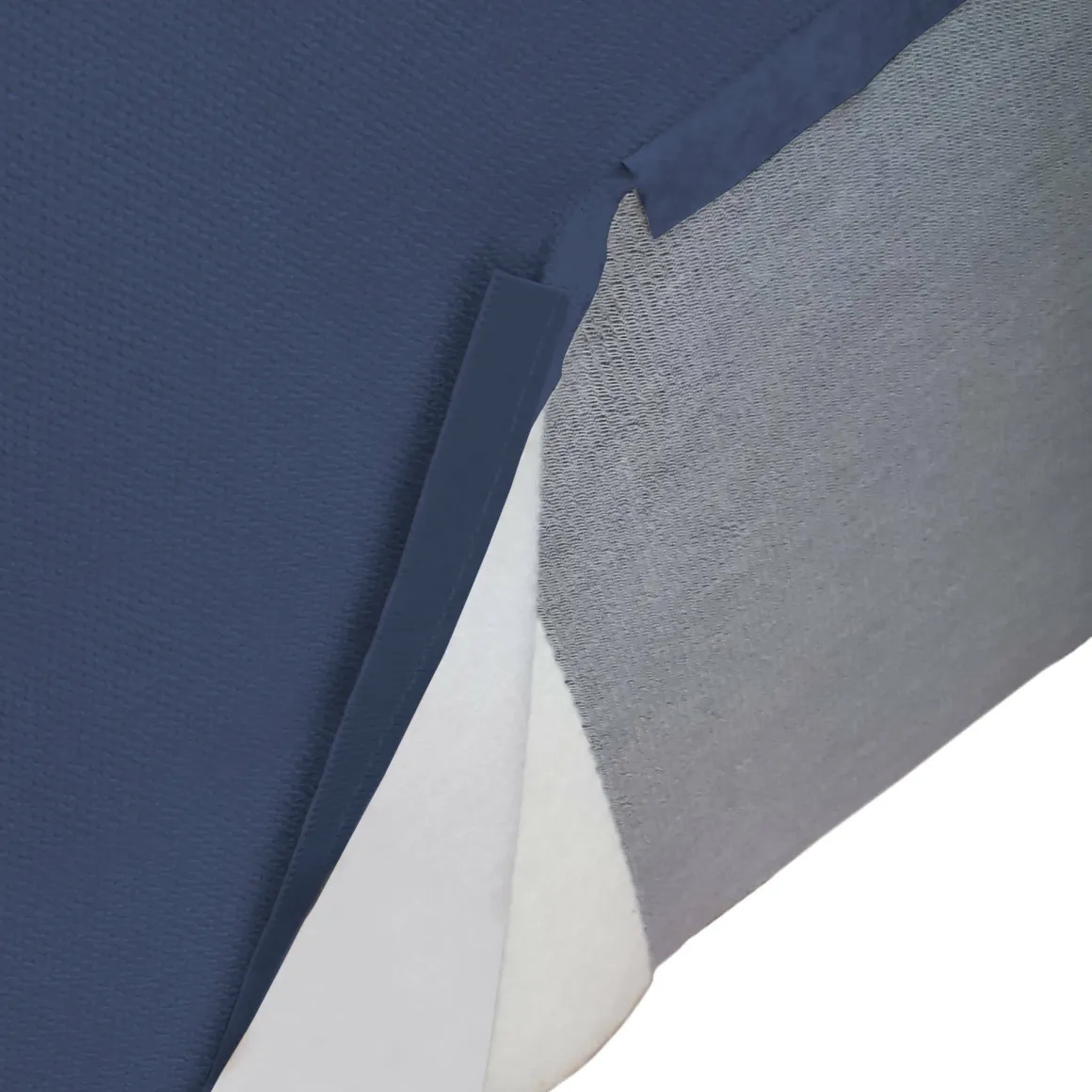 Pouf rettangolare blu 80x70x43h cm - Avolasca
