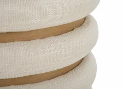 Pouf rotondo bianco 40x40x42h cm - Banskil