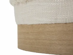 Pouf > Dmora Pouf rotondo 40x40x40h cm - Khaled Bianco