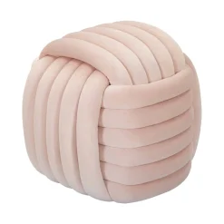 Pouf rotondo rosa 45x45x45h cm - Bozzente