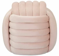 Pouf rotondo rosa 45x45x45h cm - Bozzente