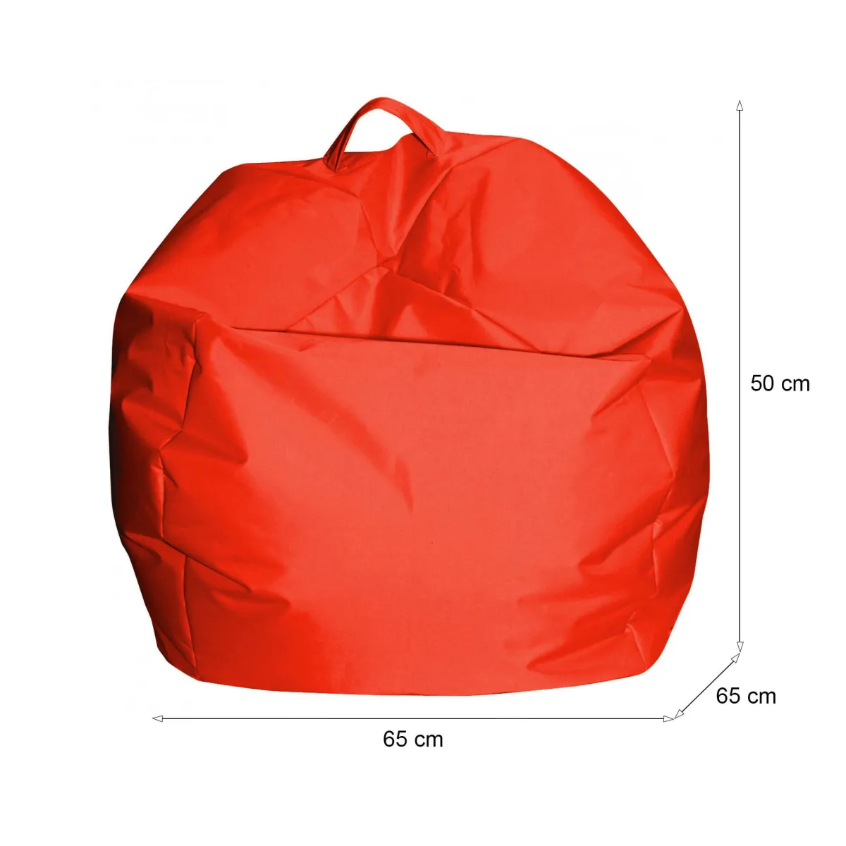 Pouf > Dmora Pouf sacco 65x65x50h cm - Ascia Arancione